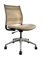 SitOnIt Wit Mid Back Armless Task Chair (Tan/Black)