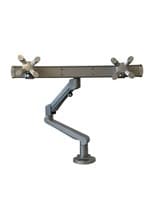 Dual Sliding Monitor Arms (Silver)