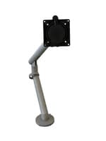 Single Silver Clamp on Monitor Arm