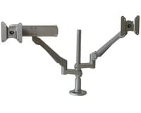 Dual Clamp on Monitor Arm with Sliding Mount