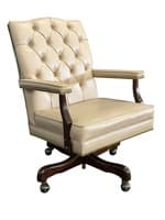 Vintage Paoli Company Swivel Desk Chair (Tan Leather)