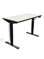 Friant Height Adjustable Desk (White/Black)