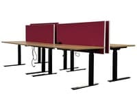 Knoll Height Adjustable Desk with Privacy Divider