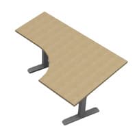 Extended Corner Work Surface (AMQ Height Adjustable Base)