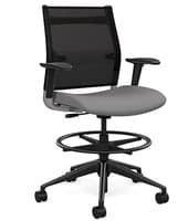 'Wit' Medium Back Stool
