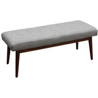 Mid-Century Upholstered Bench