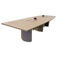 12' Boat-Shaped Conference Table