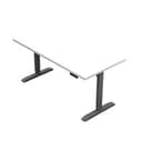 Hi-HAT Height Adjustable Table, 30X60, white top-silver base