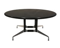5.5' Herman Miller Black Granite Round Conference Table