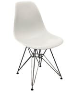 Herman Miller Eames Molded Plastic Side Chair (Light Grey/Chrome)
