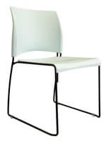 Allsteel Nimble Multi-Purpose Stacking Chair (Blue/Chrome)
