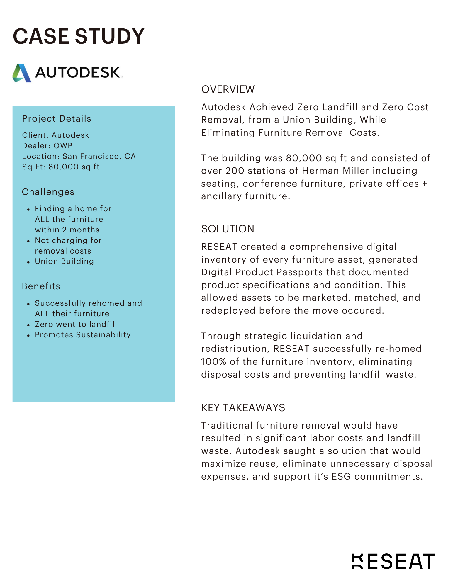 Autodesk case study one-pager