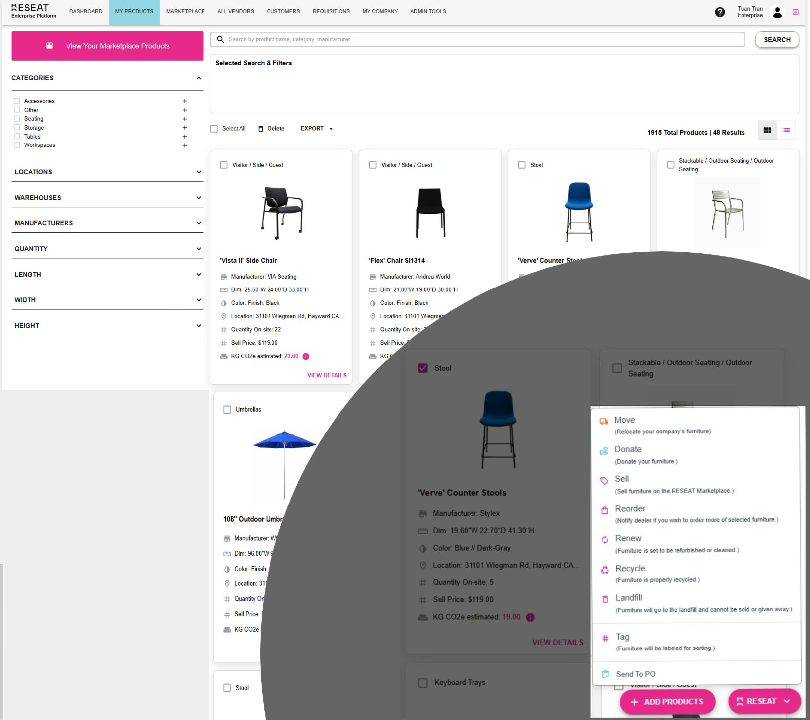 RESEAT enterprise platform